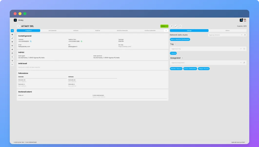 Billing and CRM in ARGO Manager